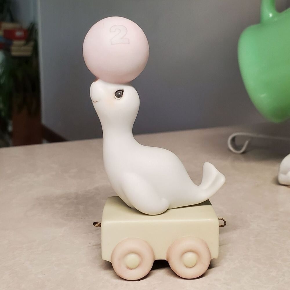 Precious Moments Birthday Train Age 2 “God bless you on your birthday”Seal